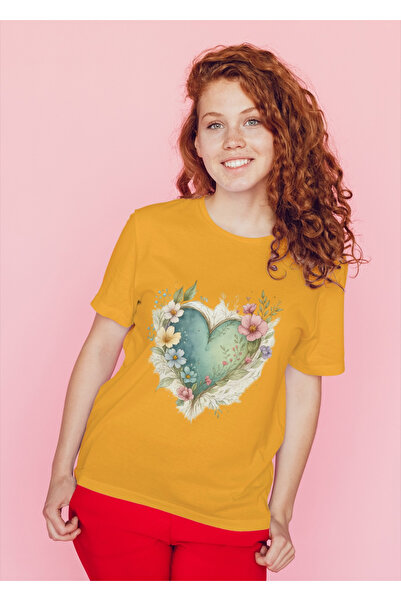 MVRDAR Tricou unisex 100% bumbac Flower Power pentru femei si fete
