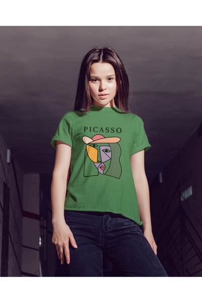 MVRDAR Tricou unisex 100% bumbac Flower Power pentru femei si fete