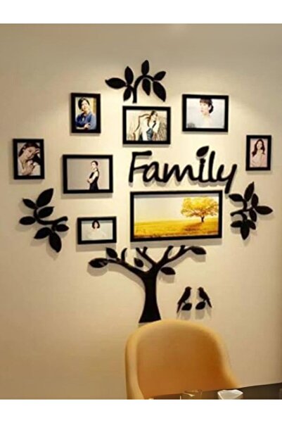 Emaazz LLC إطار أكريليك لشجرة العائلة | عرض صور لـ 8 صور | إطار عصري بتصميم "...