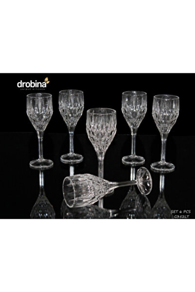 drobina Dropina Crystal Juice Glasses Set - 6 Pieces