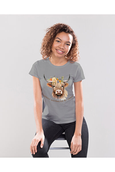 MVRDAR Tricou unisex 100% bumbac Flower Power pentru femei si fete