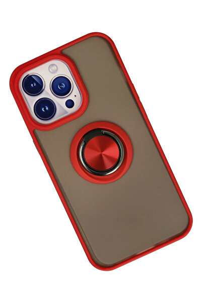 NewFace Sptrns iPhone 15 Pro Case Montreal Ringed Silicone Cover (221117) - Red