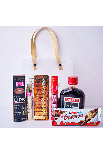 velve Pachet cadou Beauty Gift,Ruj , Rimel Eveline Cosmetics, Farduri,praline,lichior