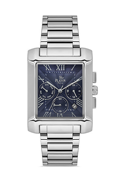 Platin Pierre HDS-PL-1167GA-A3 Çelik Kordon Fonksiyonları Aktif Kare Erkek Ko...