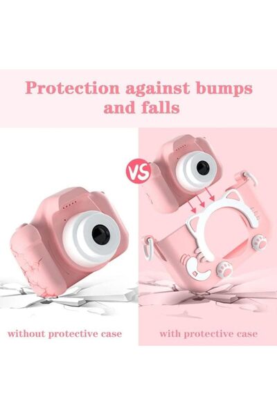 Generic Kids or Children's Fun Camera - Fun Digital Camcorder with Cartoon Silicone Case and Fun Games with