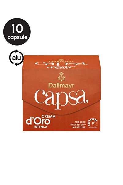 Dallmayr Aluminiu Capsa Crema d'Oro Intensa,10 caps, Compatibile Nespresso, 5...