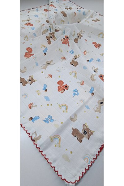 minnakya بطانية أطفال حديثي الولادة من الموسلين متعددة الأغراض مقاس 80*90، قم...