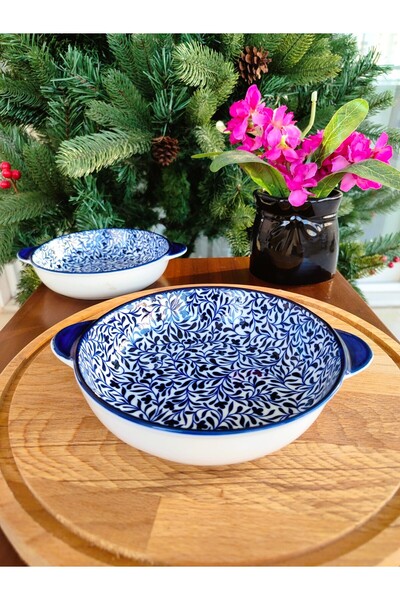 Madame Coco Rêve Bleu Tours New Bone China Round Handle Plate - 1 Piece