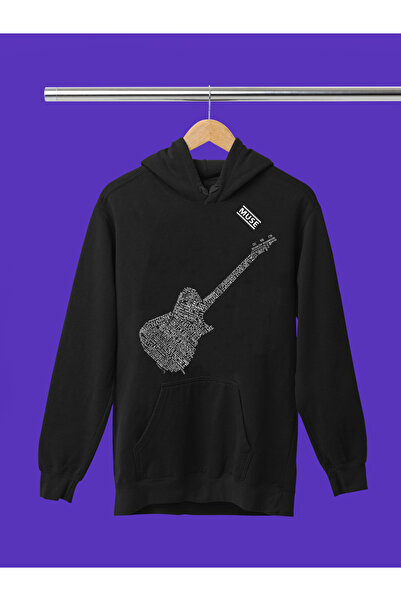 MAGORS سترة روك قطنية مطبوعة بأكمام طويلة وقلنسوة بثلاثة خيوط