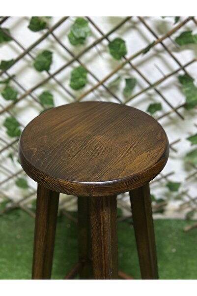 TABURECİTYS TABURECİTY-AHŞAP TABURE-CEVİZ RENK BAR TABURE-60 CM -1 ADET