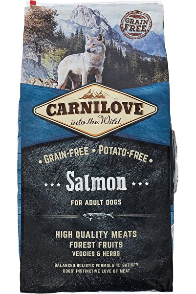 Carnilove طعام جاف من سمك السلمون للكلاب البالغة - 12 كجم