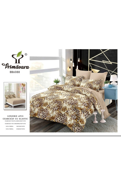 Primavara Διπλά σεντόνια, FINET, με λάστιχο, 6 τεμάχια