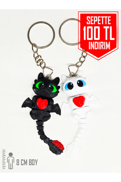 Suelo Butik Dişsiz & Işığın Öfkesi Sevgili Çift Anahtarlık Ejderhanı Nasıl Eğ...