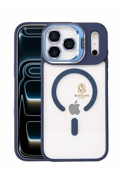 Massemr حافظة فاخرة ممتصة للصدمات لهاتف Apple iPhone 17 Pro مع حامل Magsafe و...