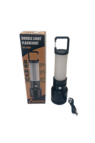 Poro Online Lanternă reîncărcabilă CH 23051 cu cârlig, 3 moduri de iluminare