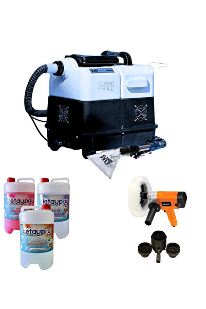 CLEANFAST İNOVASYON Cleanfast King Profesyonel Koltuk Yıkama Makinesi Full Set