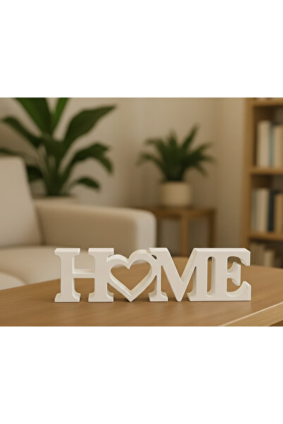 HOME Text Decorative Desktop Object Hearted Design 20cm Modern Home Accessory Trinket