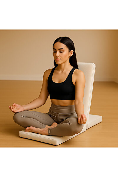 NareSpor Καρέκλα διαλογισμού με μαξιλάρι δαπέδου με στήριγμα πλάτης, ανθεκτικό στο νερό και στους λεκέδες, ύφασμα Duck