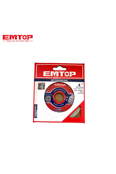EMTOP 4.5" x 22.2mm Dry Marble Cutting Disc | Professional Performance & High Durability