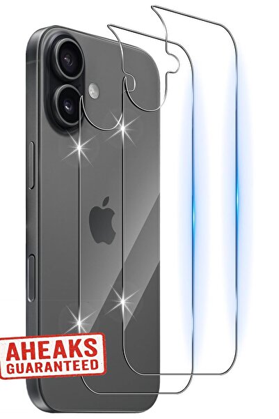 aheaks iPhone 17 Arka Koruyucu Nano Cam, 9H Sertlik Arka Cam Filmi, Arka Koru...