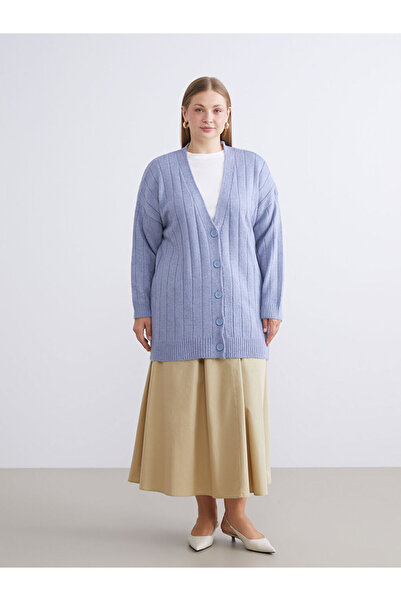 LC Waikiki V-Neck Women's Knitwear Cardigan