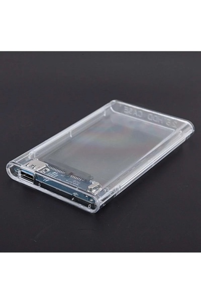 Genel Markalar Şeffaf 2.5 Sata SSD Usb 3.0 Harici Slim Harddisk Kutusu