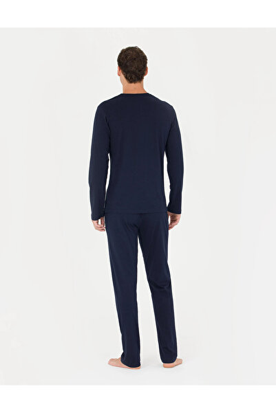 Pierre Cardin Σετ ανδρικής πιτζάμα με μακρυμάνικο 100% βαμβάκι Dolce