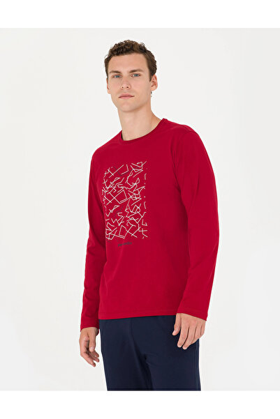 Pierre Cardin Σετ ανδρικής πιτζάμα με μακρυμάνικο 100% βαμβάκι Dolce