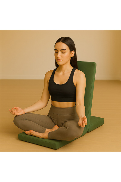 NareSpor Καρέκλα διαλογισμού με μαξιλάρι δαπέδου με στήριγμα πλάτης, ανθεκτικ...