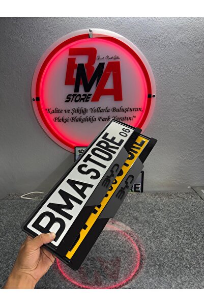 BMASTORE06 BYD MAT MODEL PLEKSİ PLAKALIK (1 ÇİFT, 2 ADET)