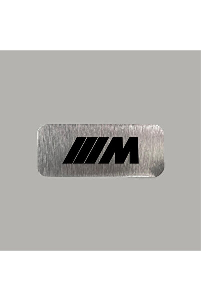 CRF BMW M Logo Metal Etiket 3x7 cm Arkası Yapışkanlı 1 Adet