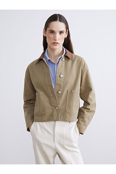 LC Waikiki Create Your Style from Uzg Store |   Shirt Collar Oversize Women's Jacket