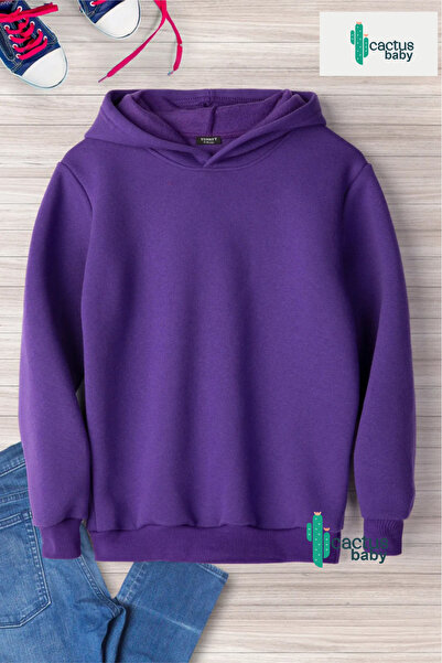 CACTUS COLLECTION Hanorac cu glugă pentru copii, din bumbac cu 3 fire