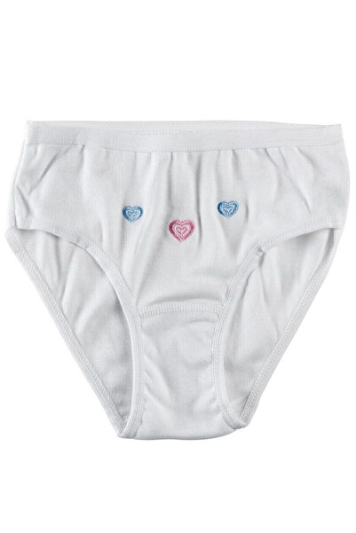 Tutku Underwear 12 Pack Girl's Printed Colorful Panties Lycra Slip