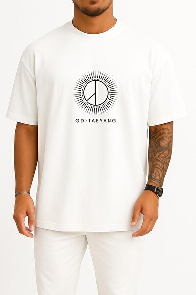 Bahriyeli Collection تي شيرت كبير الحجم Good Boy Gd X Taeyang Bıgbang K-Pop ب...