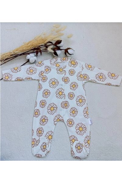 Baby Wings Nayinom Baby Girl 100% Cotton Floral Printed Romper