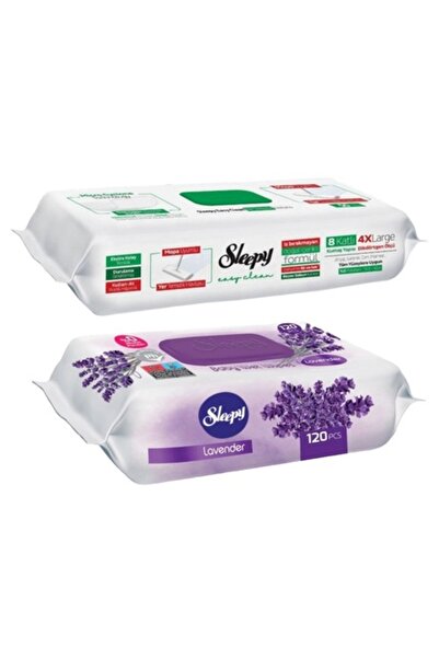 Sleepy Set Igiena 2 x Sleepy, 1 x Servetele Umede 120buc Lavanda, 1 x Easy Cl...