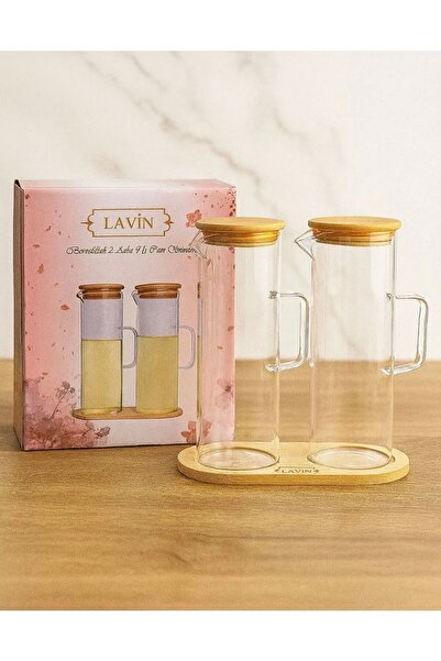 Lavin 2'li Borosilikat Cam Yağdanlık Seti 280 ML
