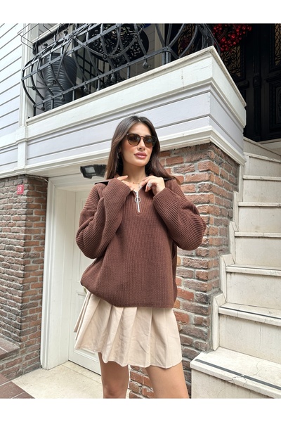 ikomteks Πλεκτό πουλόβερ με φερμουάρ