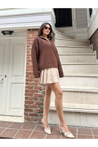 ikomteks Pletený svetr na zip