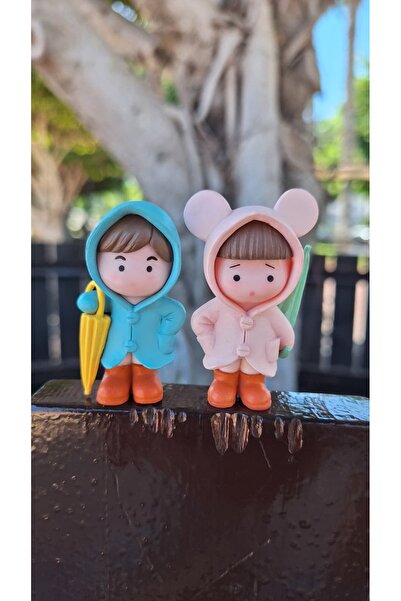 Bir Kırtasiye زينة طاولة على شكل طفل بقلنسوة لموسم الخريف والشتاء (قطعتان)