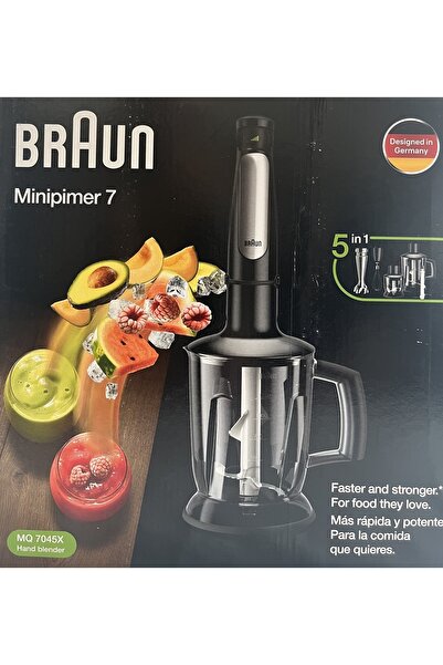 Braun Minipimer 7 Hand Blender MQ7045X 5-in-1 Multi-Function Set