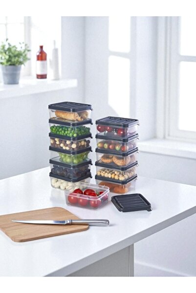 Buclee 12-Piece 24-Compartment 250 ml Stylish and Practical Breakfast Storage Container Set & Refrigerator Organizer