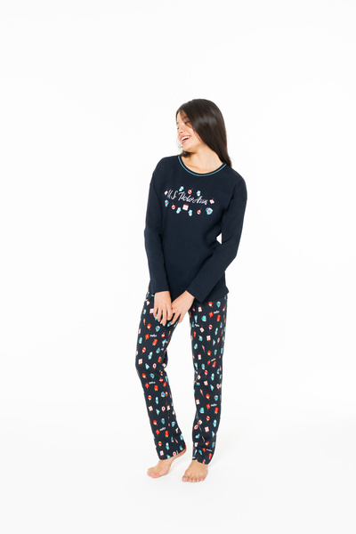 U.S. Polo Assn. Нов сезон дамски велосипеден комплект пижама с яка