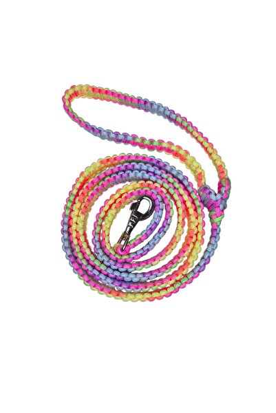 moonparacord Dog Walking Rope Rainbow Color 205 cm