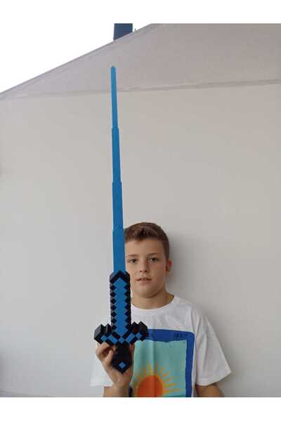smilechild 60 CM BÜYÜK BOY AÇILIR KAPANIR Minecraft Elmas Kılıç Minecraft Dia...