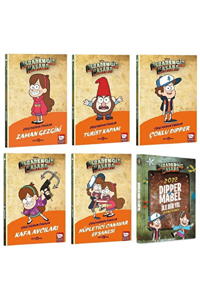 Beta Yayınları Esrarengiz Kasaba Çizgi Diziden Öyküler+Dipper Mabel İle Bir Yıl Ciltli 6'lı Set+Mat Öğreten Cetvel