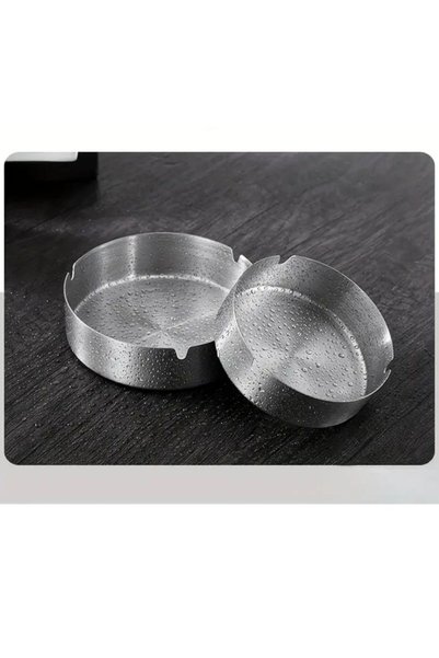 DAMMERUN Stainless Steel Ashtray 8 cm – Waterproof, Easy to Clean, Stylish and Durable