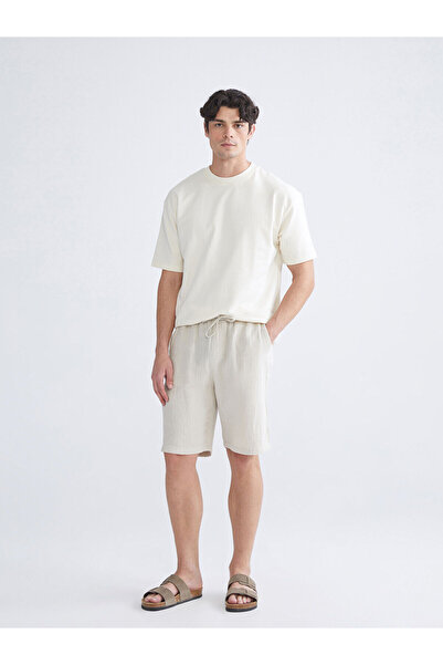 LC Waikiki Vizyon New Season Comfortable Fit Men's Muslin Shorts