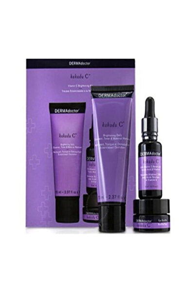 Dermadoctor ديرمادكتور مجموعة العناية بالوجه كاكادو سي كاكادو لتوحيد لون البش...